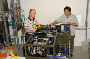 Development of demonstration prototype of mobile cogeneration fuel cell based system